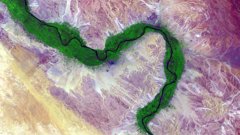 The river Nile as seen from space